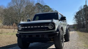 2021 Ford Bronco on a gravel road