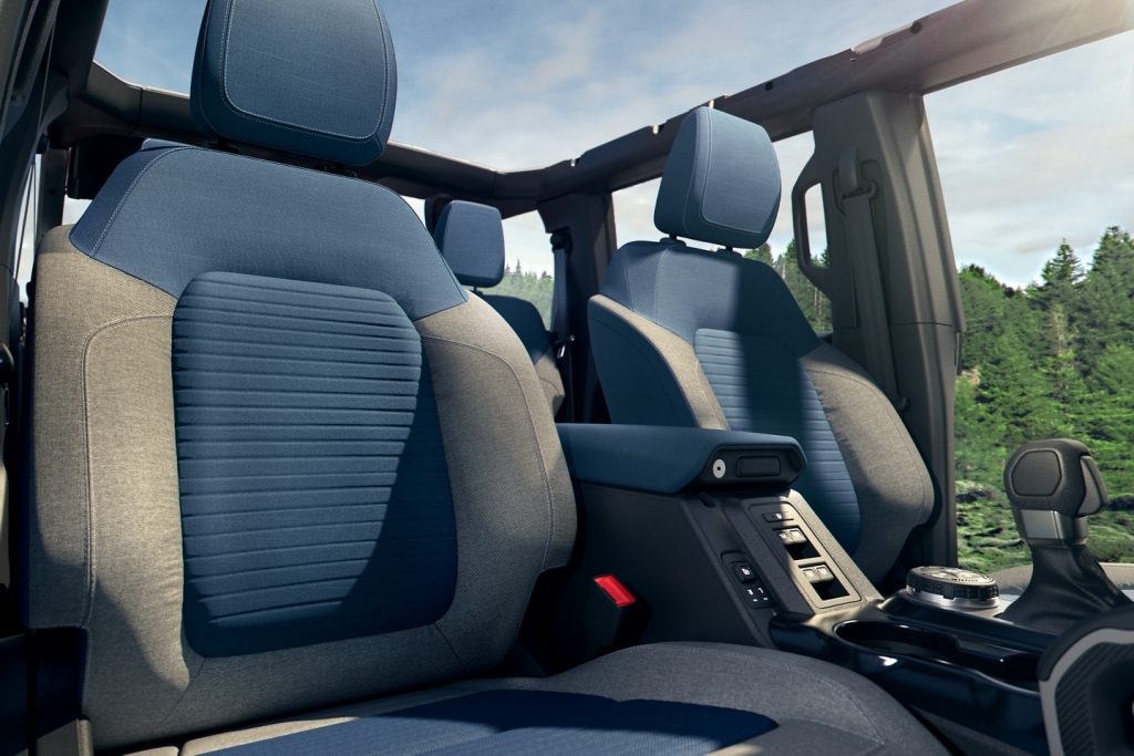 2021 Ford Bronco seats