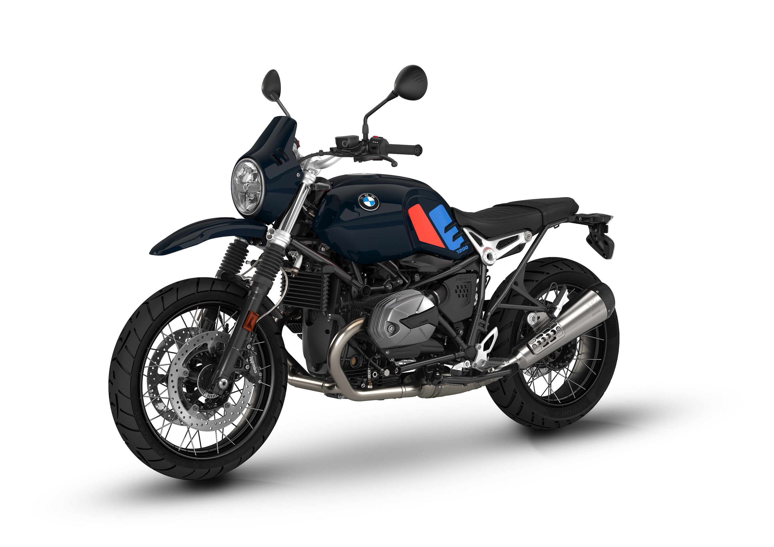 A dark-blue 2022 BMW R nineT Urban G/S