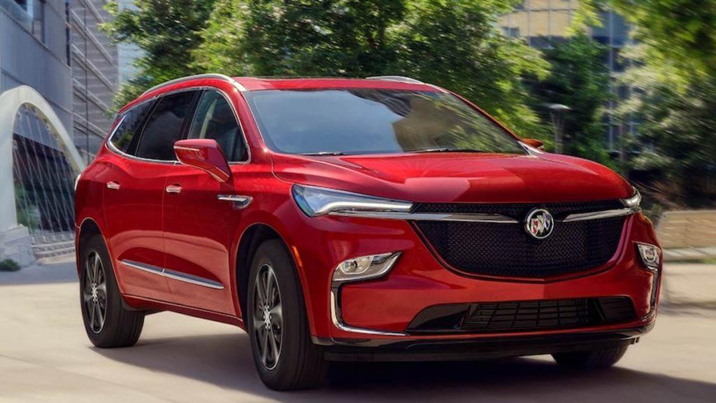 Red 2022 Buick Enclave SUV