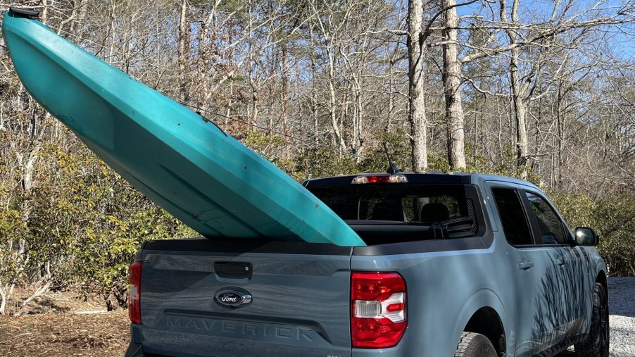 2022 Ford Maverick with 10' kayak