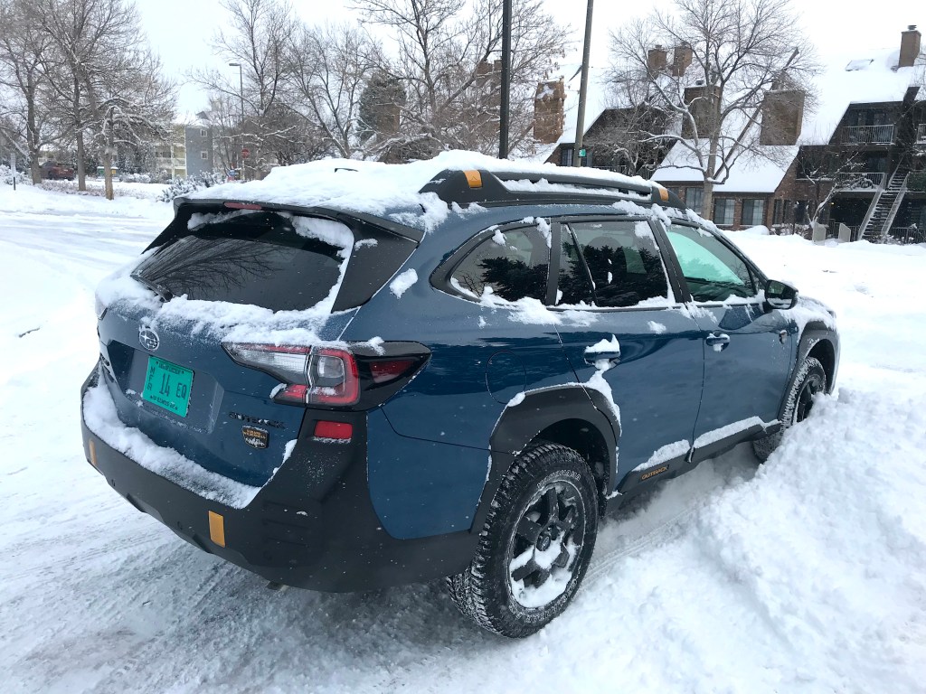 2022 Subaru Outback Wilderness sitting in the snow