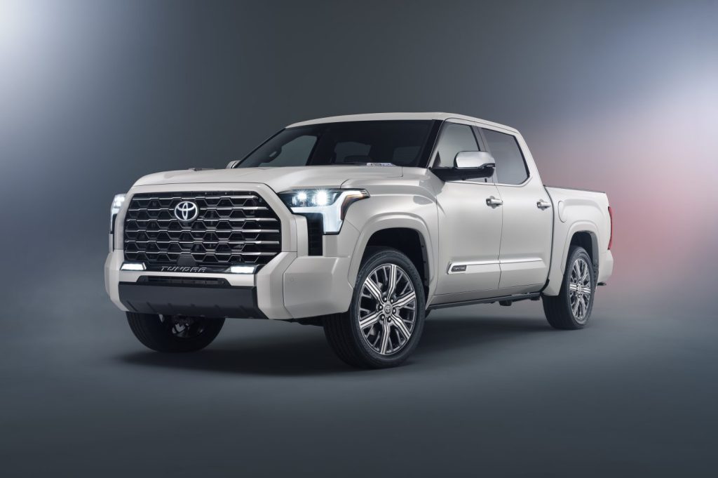This 2022 Toyota Tundra Capstone is a top-trim pickup truck | Toyota