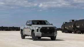 The 2022 Toyota Tundra on the road