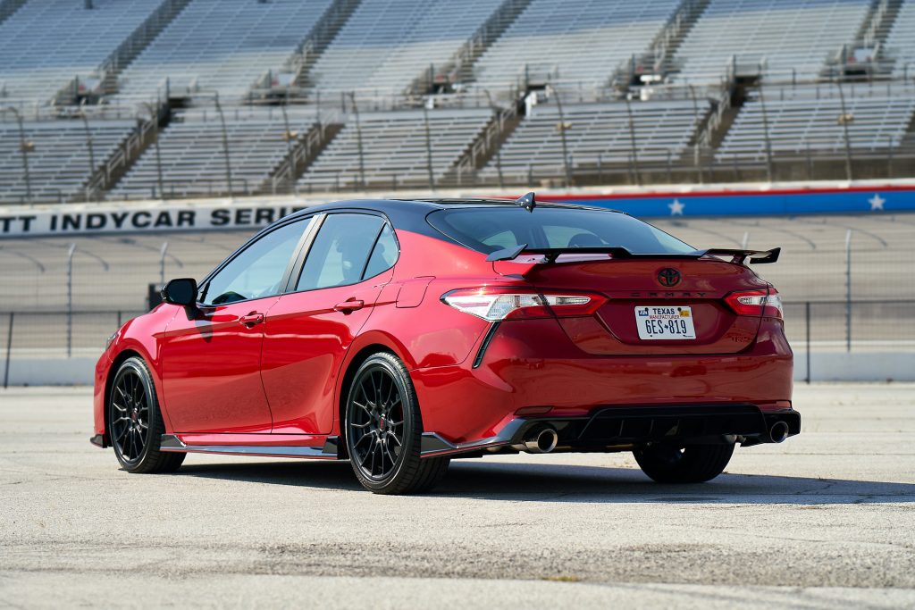 2022 Toyota Camry TRD in red