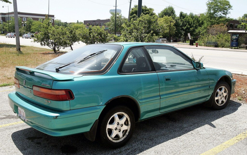 An older-model Acura Integra.