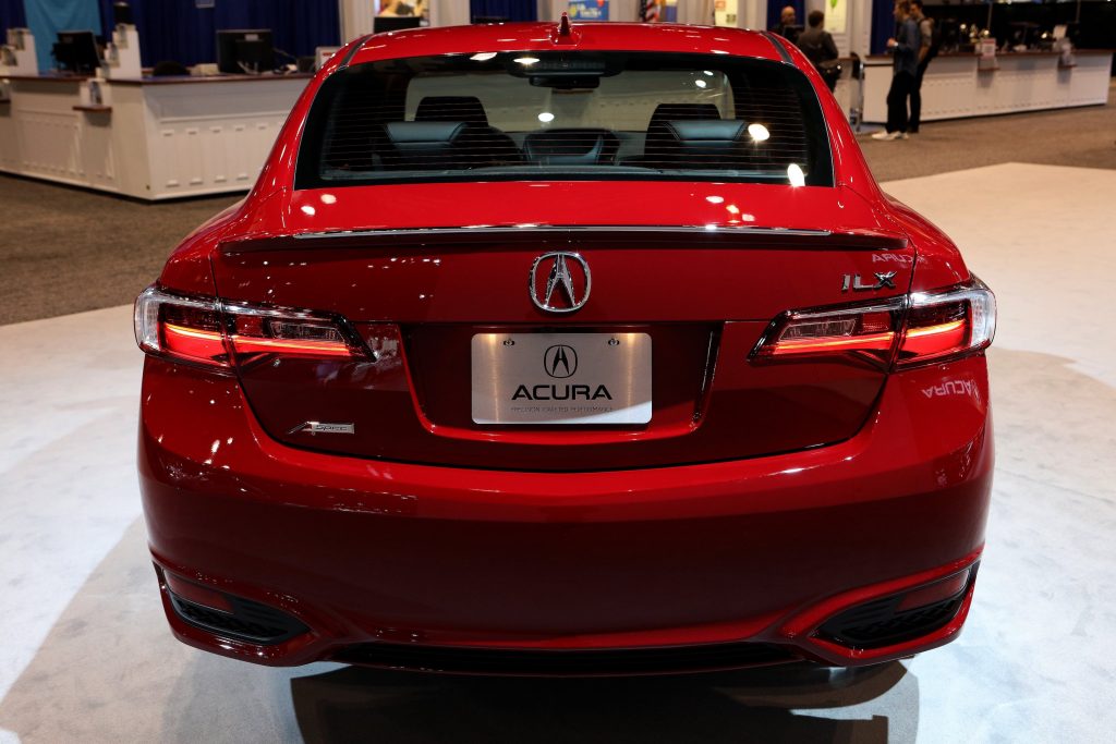 2018 Acura ILX is on display at the 110th Annual Chicago Auto Show.