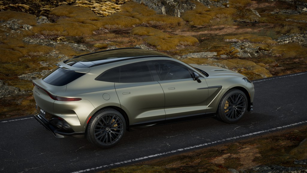 A green Aston Martin DBX707 SUV, how much does it cost? What is the price?