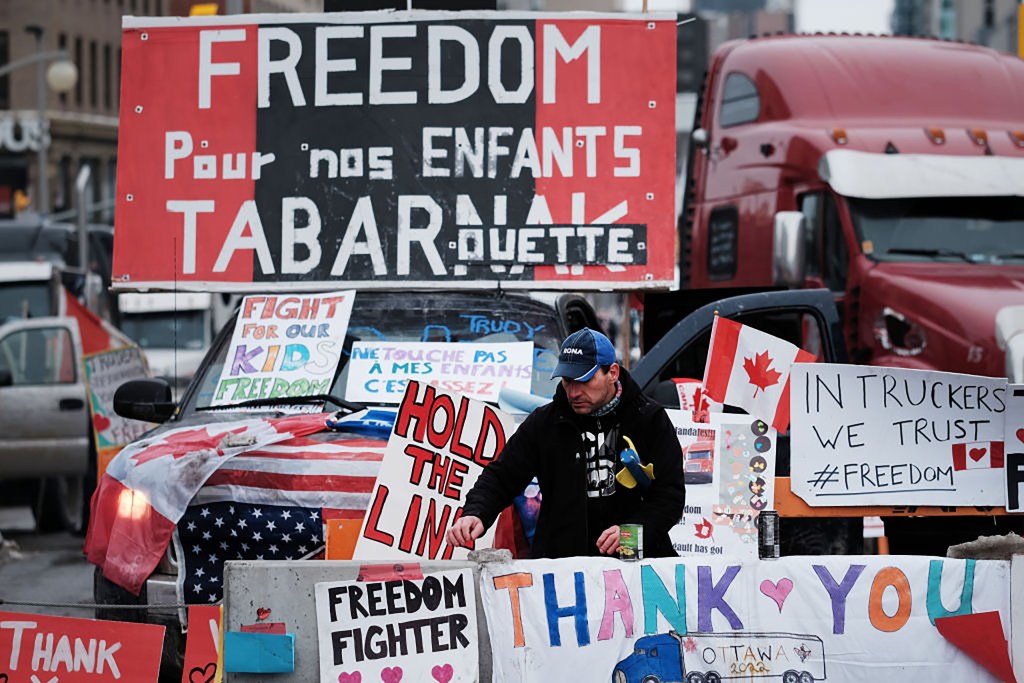 Canada truck protesters