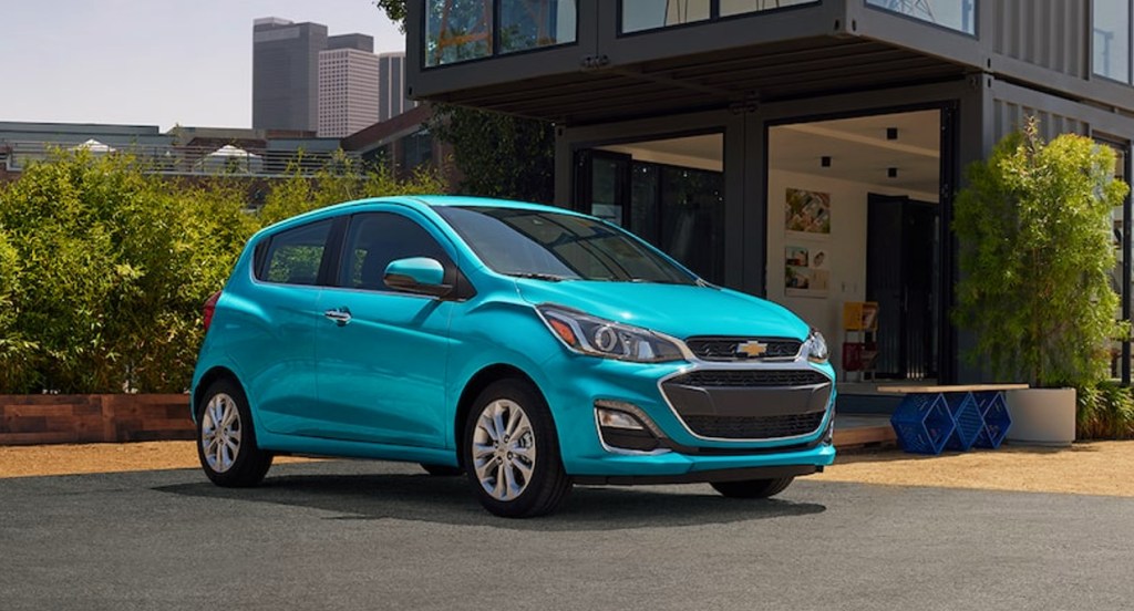 2022 Chevy Spark in blue