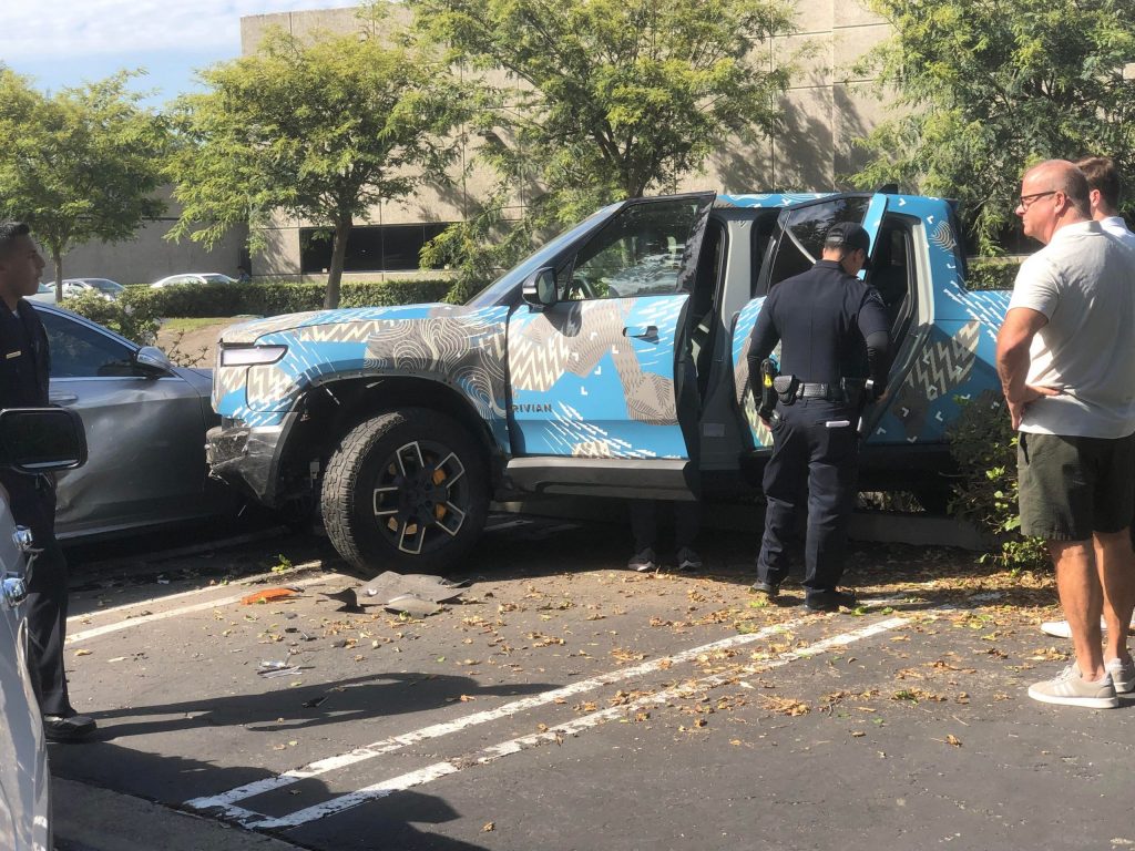 First Rivian crash 