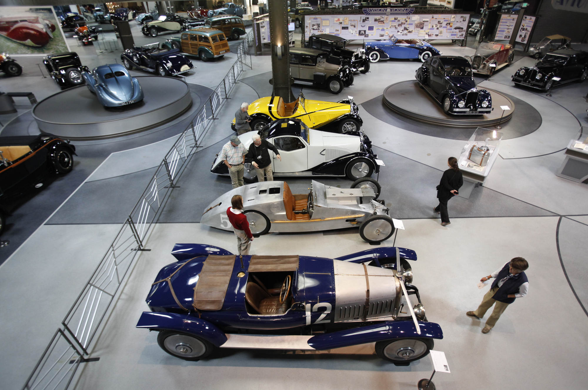 A view of the display floor at the Mullin Automotive Museum in Oxnard, California