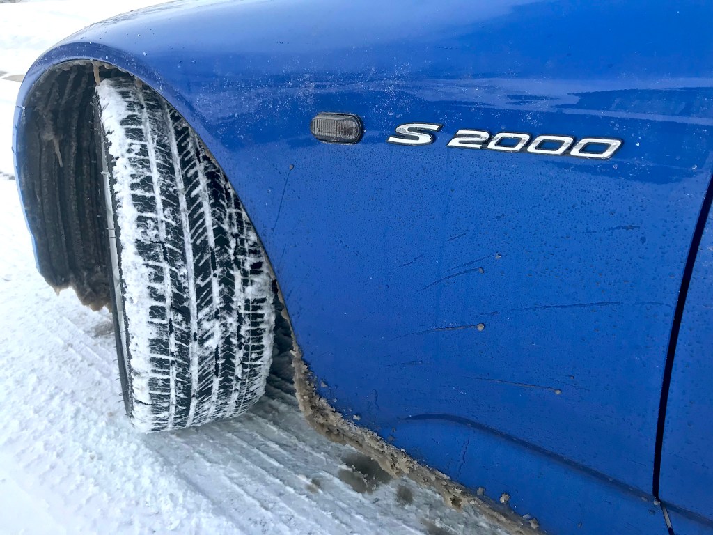 A shot of the tread on the Michelin Pilot Sport All-Season tires.