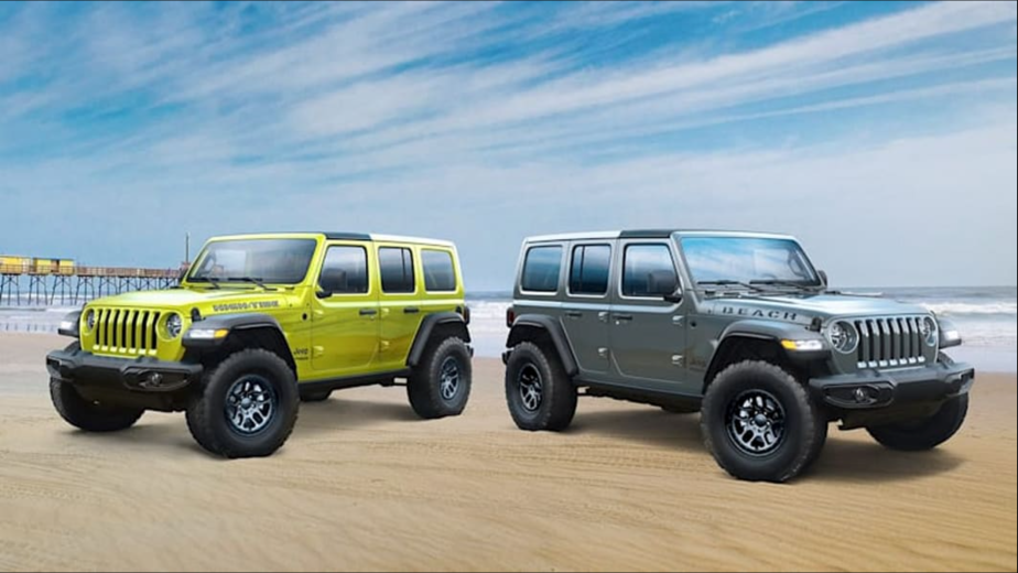 Jeep Wrangler High Tide models