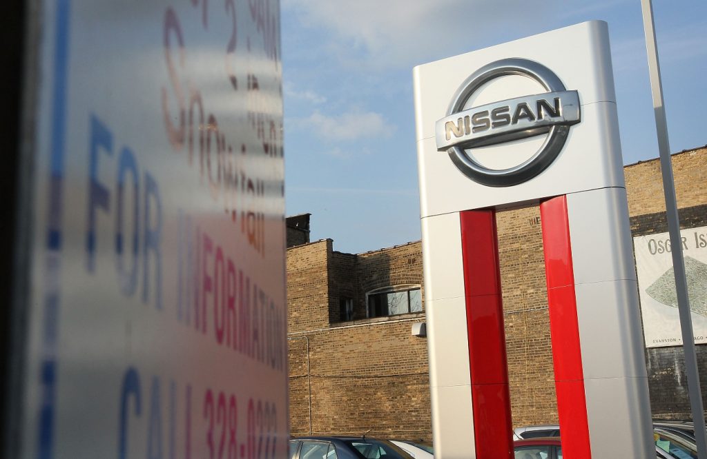 A Nissan dealership that sells new Nissan trucks.