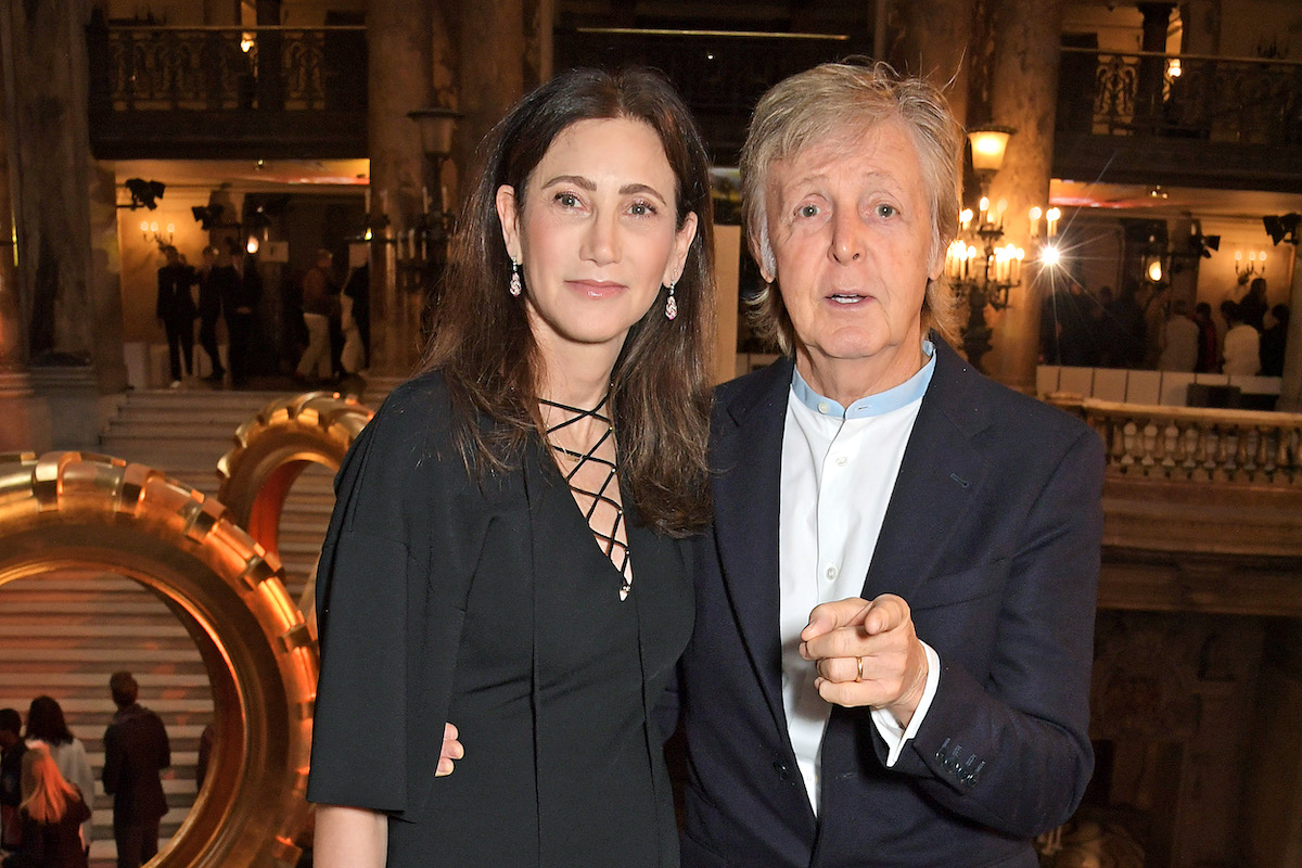 Paul McCartney and wife Nancy Shevell at Paris Fashion Week 2019