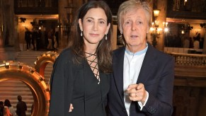 Paul McCartney and wife Nancy Shevell at Paris Fashion Week 2019