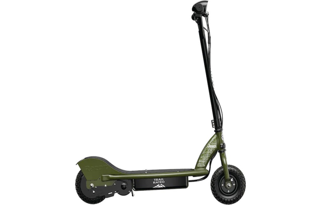 Razor Jeep RX200 electric scooter, ready to go off-road