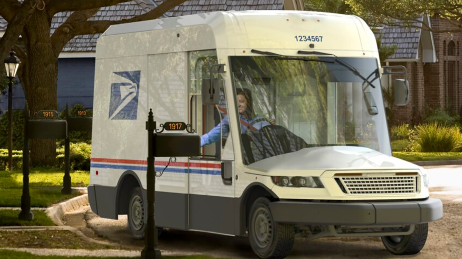 Oshkosh Postal Service mail carrier