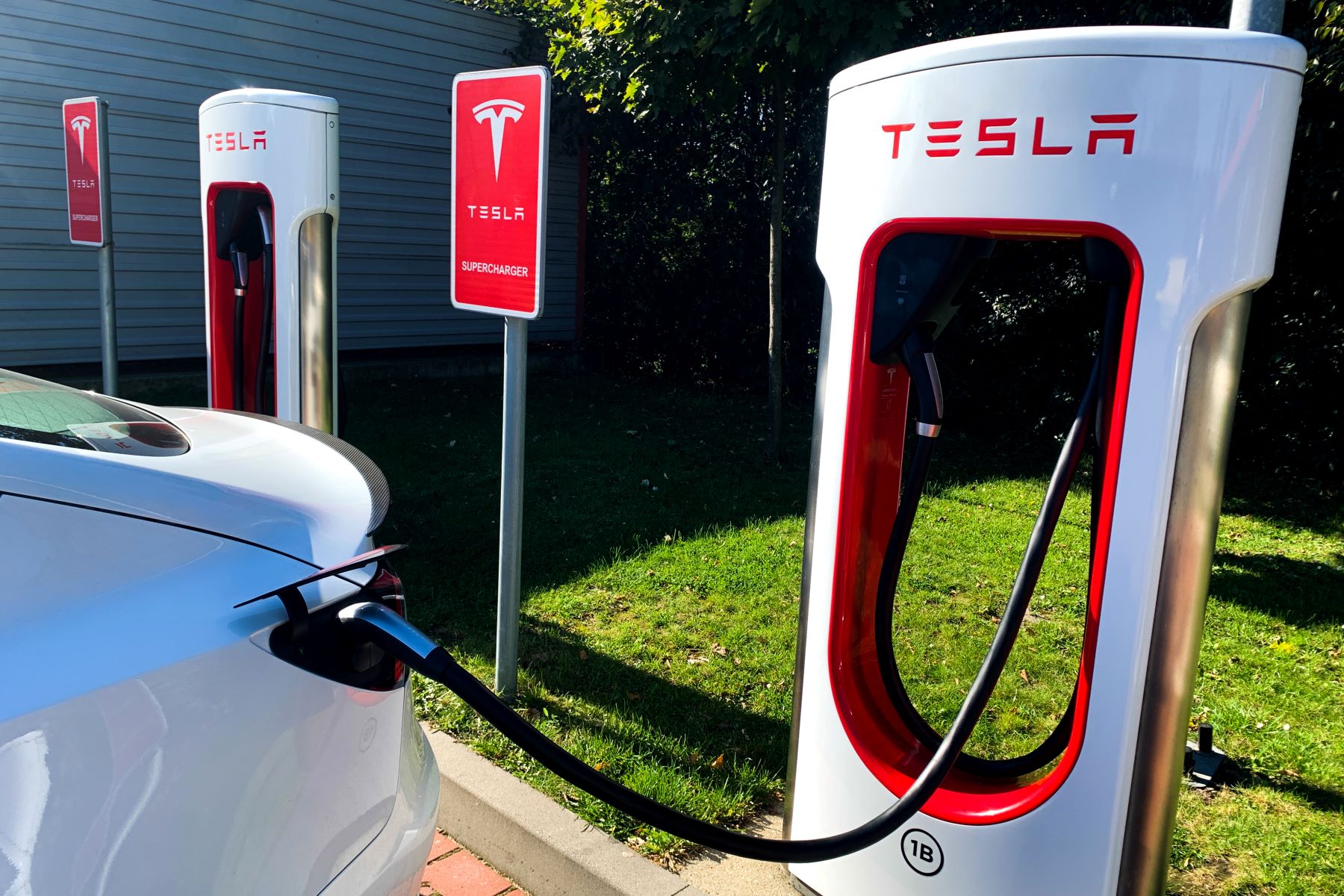 A Tesla Supercharger like this will one day charge Non-Tesla Electric Vehicles