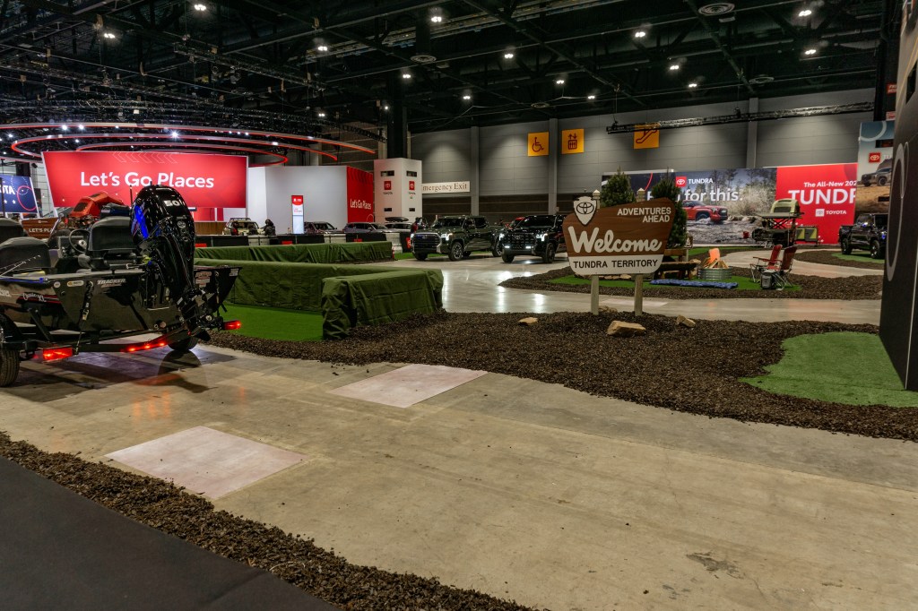 The towing section of the 2022 Toyota Tundra Chicago Auto Show course