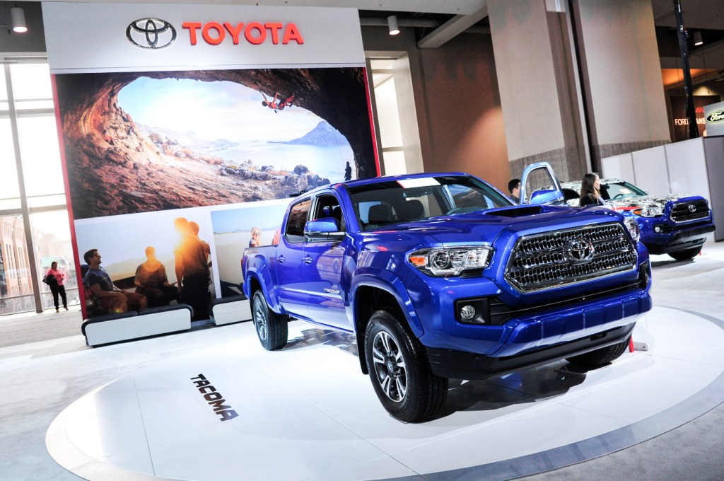A mid-size truck from Toyota, the Toyota Tacoma.