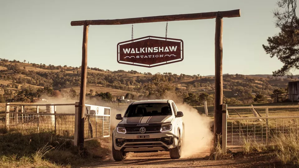 A Volkswagen Amarok pickup truck tuned with Walkinshaw Performance parts, the other option in Ford Raptor hardware is unavailable. 