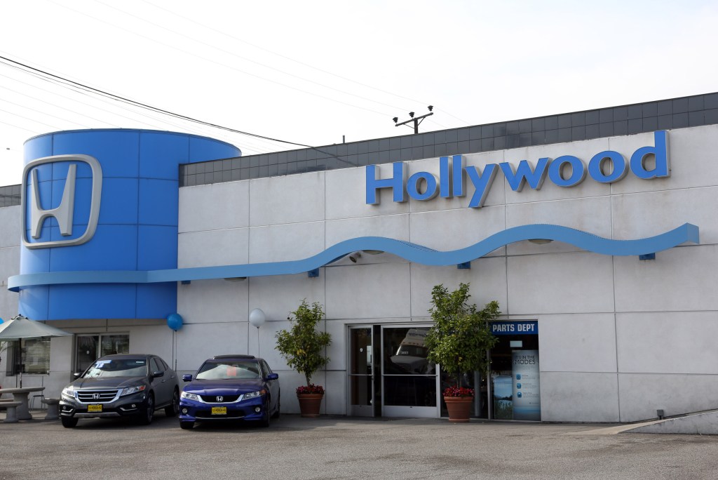 The Honda of Hollywood car dealership.