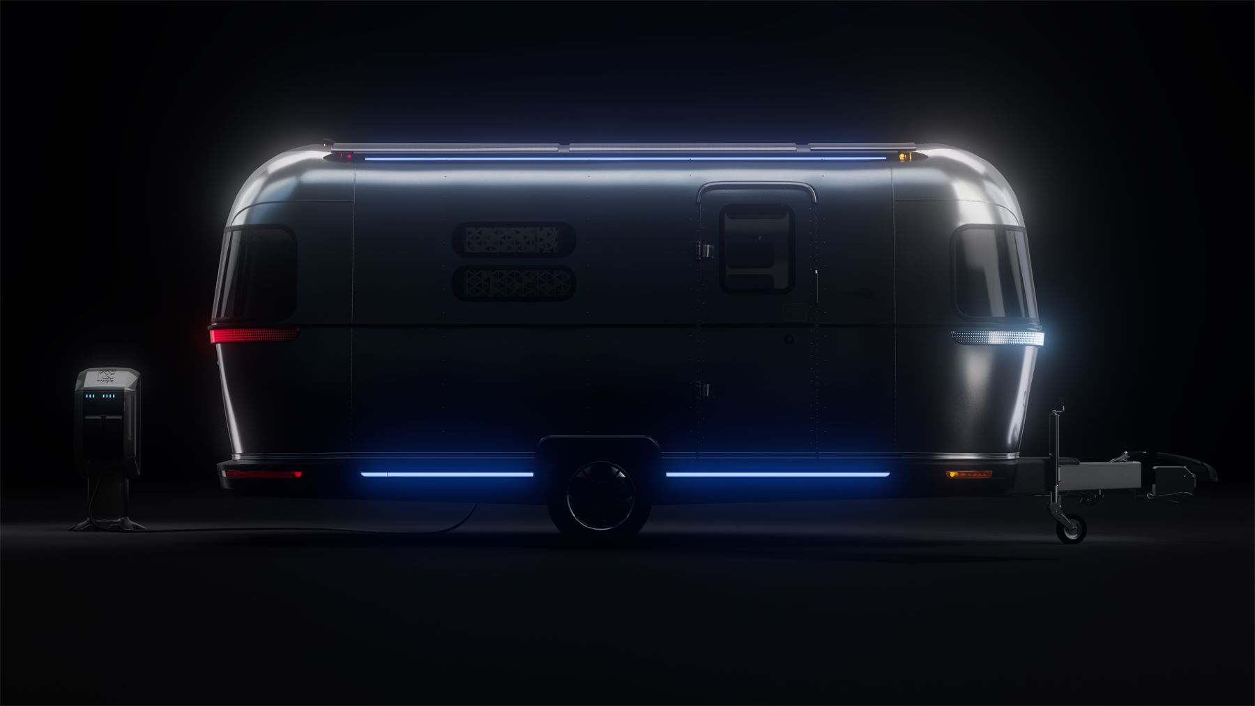 The all-electric Airstream eStream concept travel trailer from THOR Industries