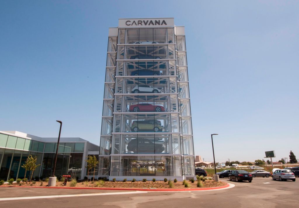An eight-story Carvana vending machine.