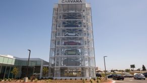 A carvana vending machine