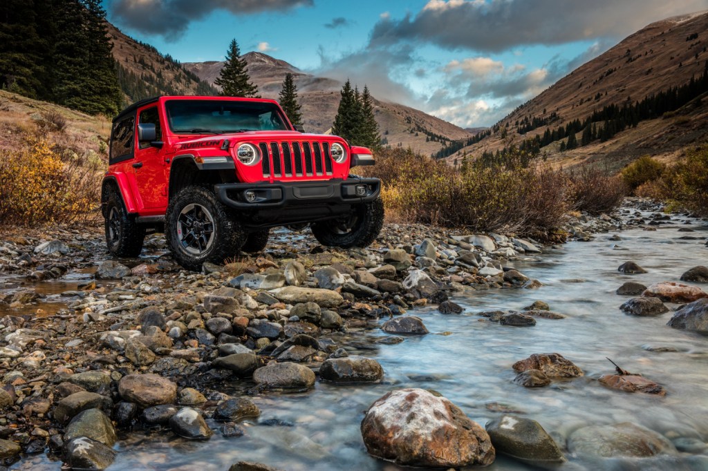 The 2022 Jeep Wrangler parked beside a creek shows why people love it so much