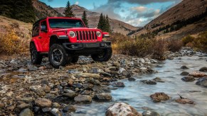 The 2022 Jeep Wrangler parked beside a creek shows why people love it so much