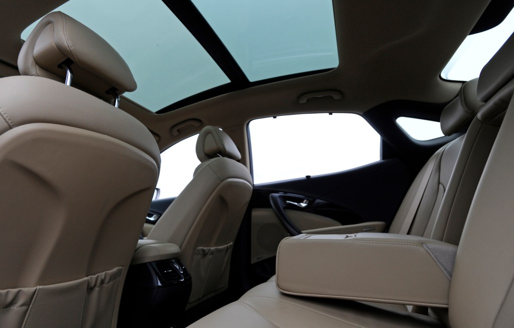  A panoramic tilt and slide sunroof.