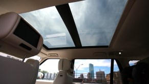 Panoramic sunroof on the 2014 Land Rover Range Rover