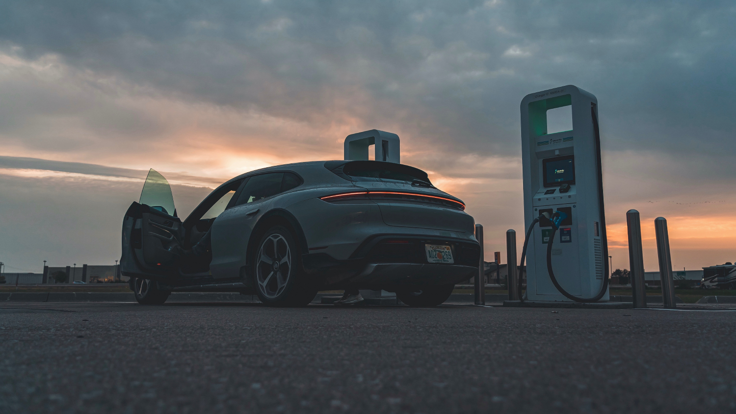 The Porsche Taycan electric vehicle went on a cross-country adventure