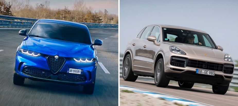 Alfa Romeo Tonale and Porsche Turbo S E-Hybrid luxury plug-in hybrid (PHEV) SUV models