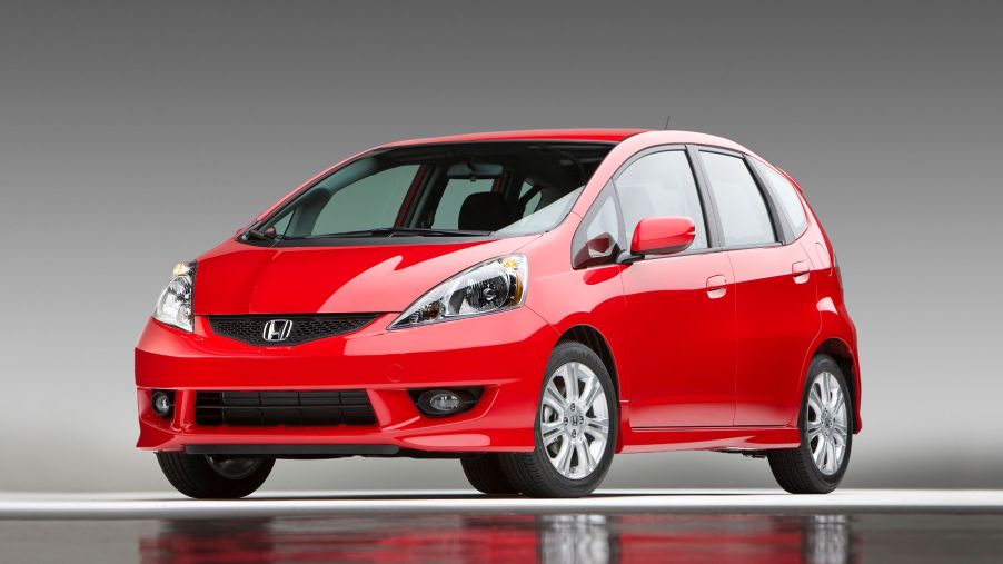 2011 Honda Fit Sport subcompact hatchback model in red