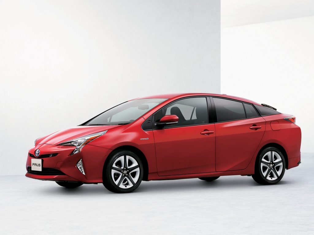 2017 toyota prius in red