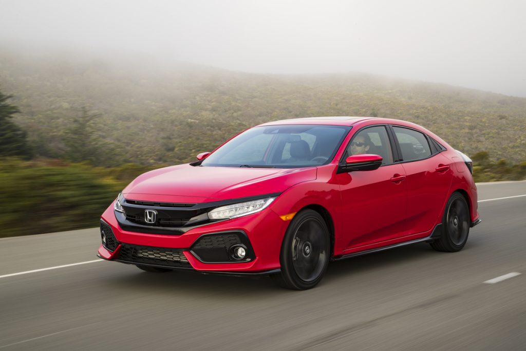 2019 Honda Civic Hatchback in red
