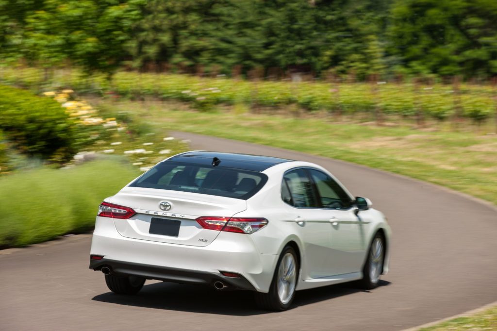 2019 Toyota Camry XLE in white