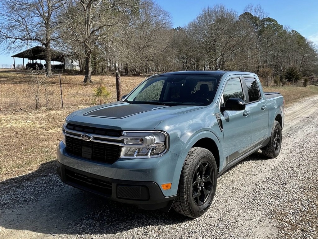 2022 Ford Maverick, it doesn't have the high quality interior of its compact truck rival.