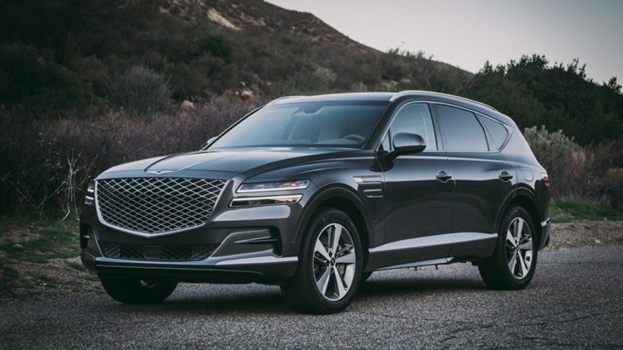 2022 Genesis GV80 on a dirt road