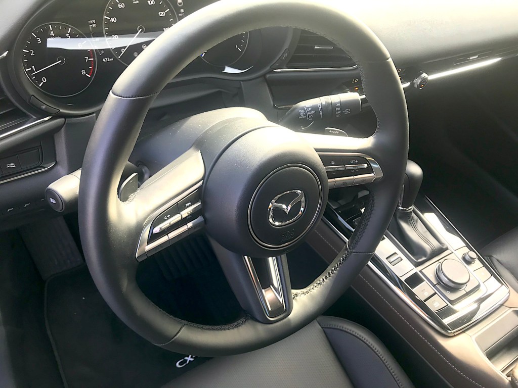 2022 Mazda CX-30 Premium Plus steering wheel