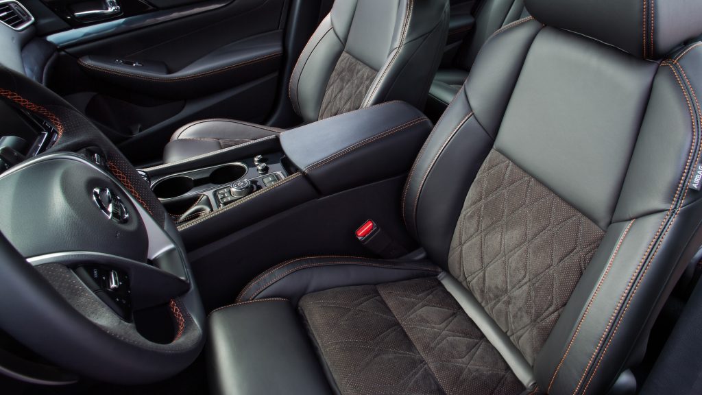 2022 Nissan Maxima interior is quilted seats and stitching