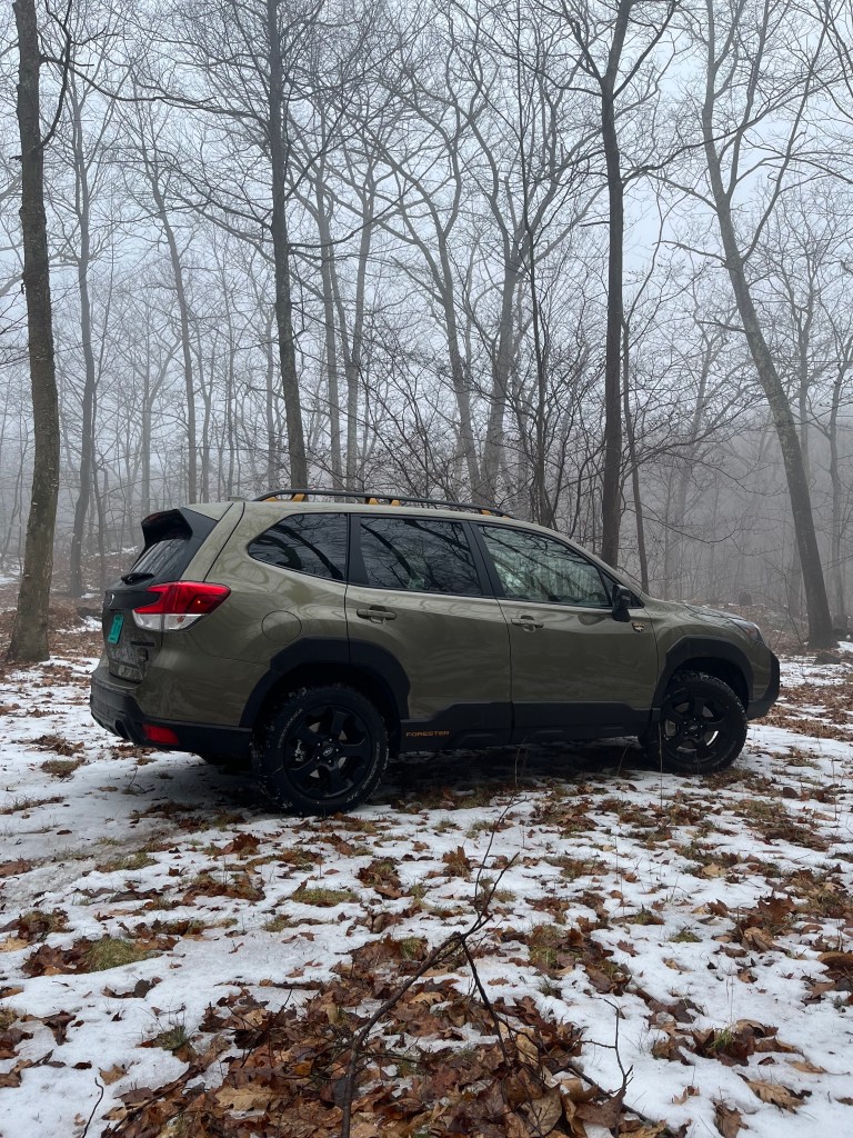 2022 Subaru Forester Wilderness in the woods -  pros and cons of owning the SUV