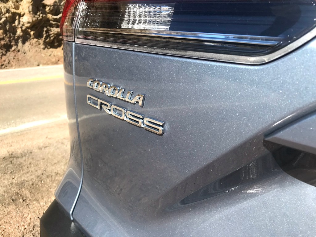 2022 Toyota Corolla Cross rear badge