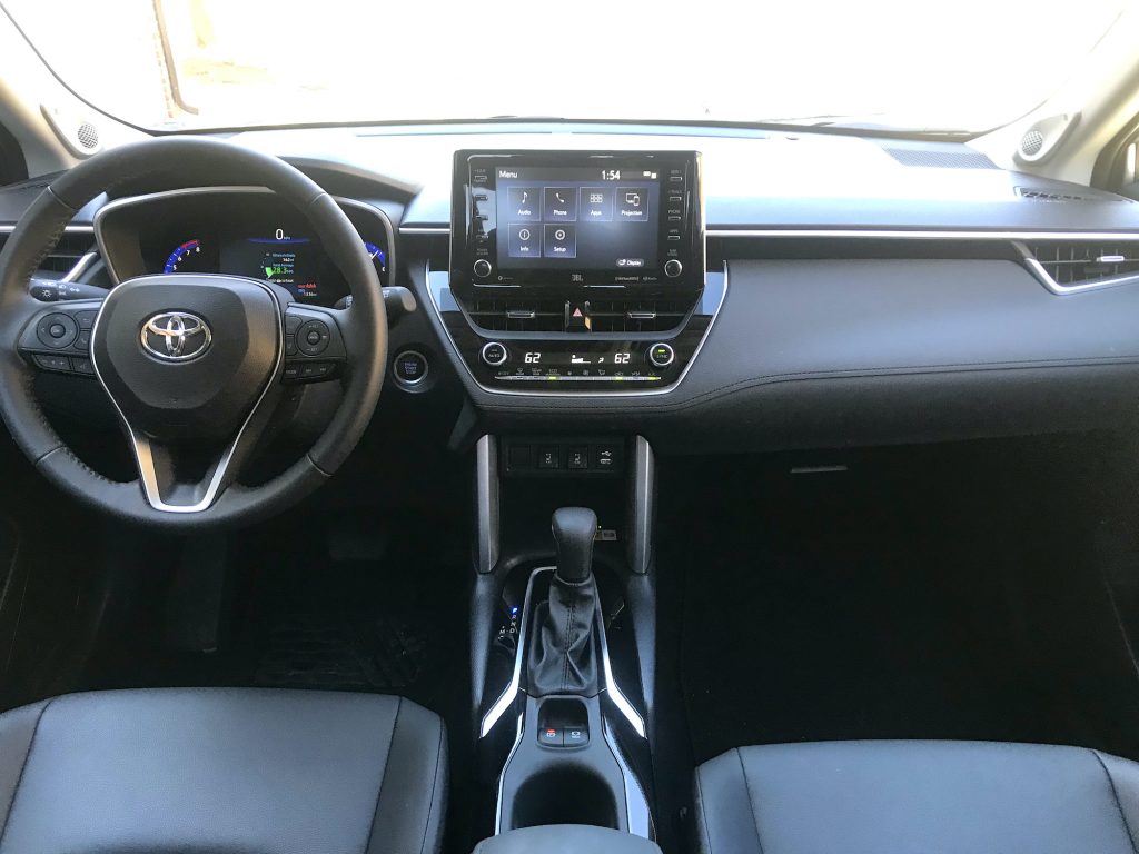 Interior of the 2022 Toyota Corolla Cross