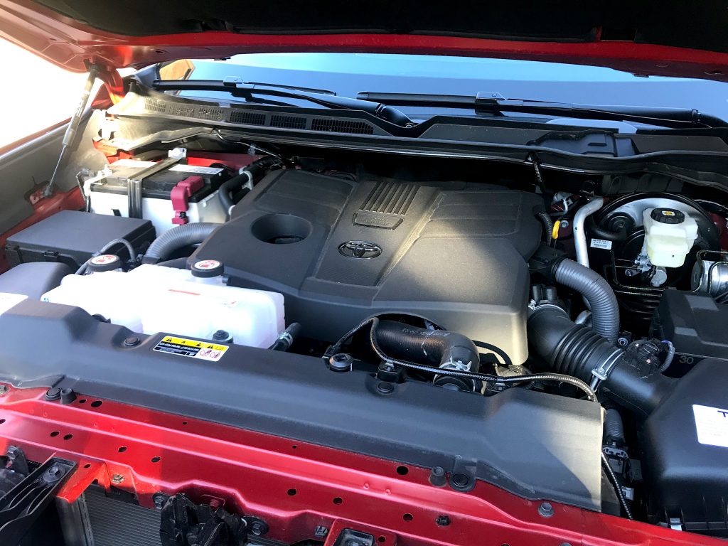 2022 Toyota Tundra's engine bay