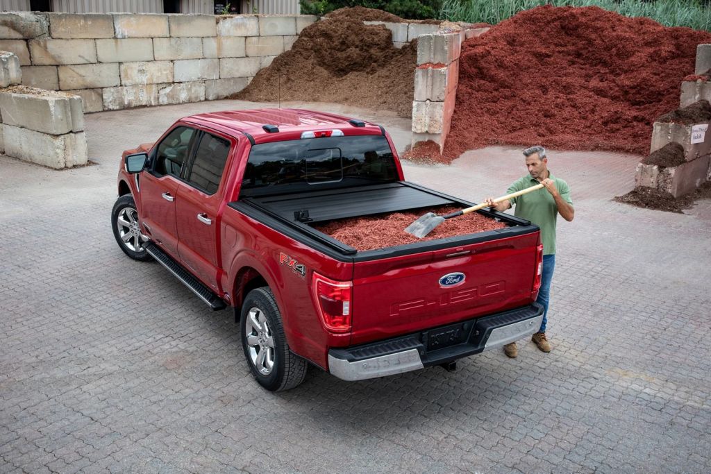 The new Ford F-150 is a full-size pickup truck that offers the FX4 off-road package.
